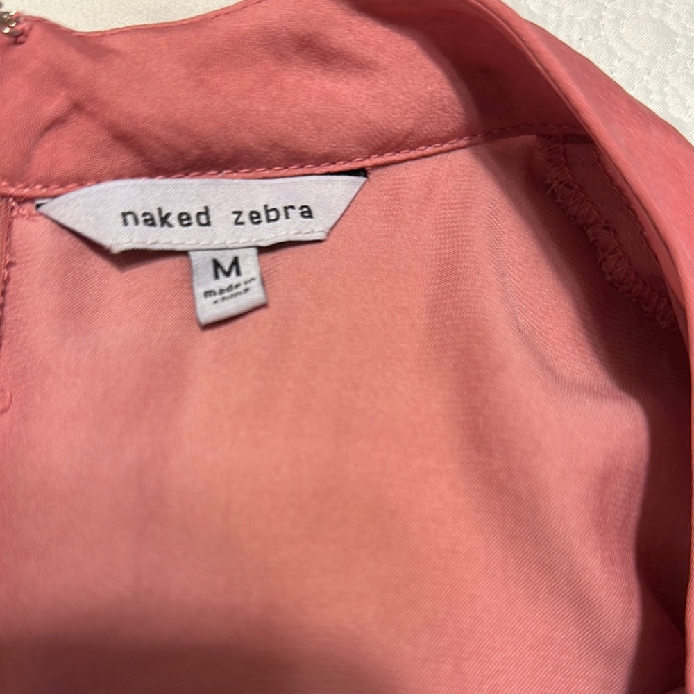 Naked Zebra Rose Sleeveless Mini Dress - Picture 2 of 4